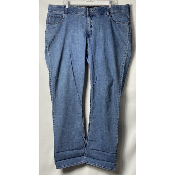Riders Lee Women Plus Jeans Size 3X Elastic Waist Stretch - Picture 1 of 4